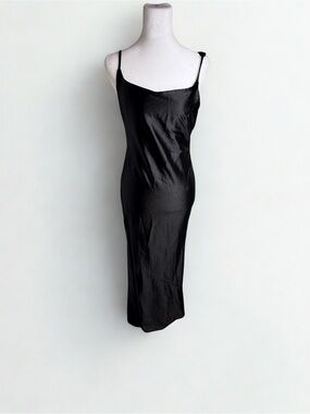 Amazon Black Backless Slip Dress